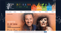 Desktop Screenshot of festivalkrumlov.cz